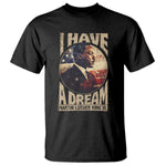 Martin Luther King Jr T Shirt I Have A Dream American Flag Black History MLK Day
