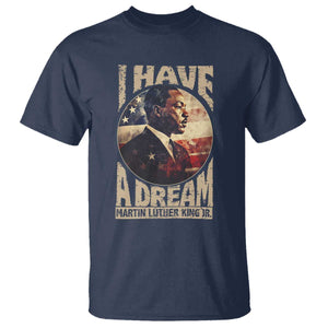 Martin Luther King Jr T Shirt I Have A Dream American Flag Black History MLK Day