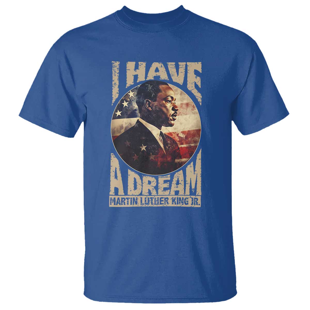 Martin Luther King Jr T Shirt I Have A Dream American Flag Black History MLK Day