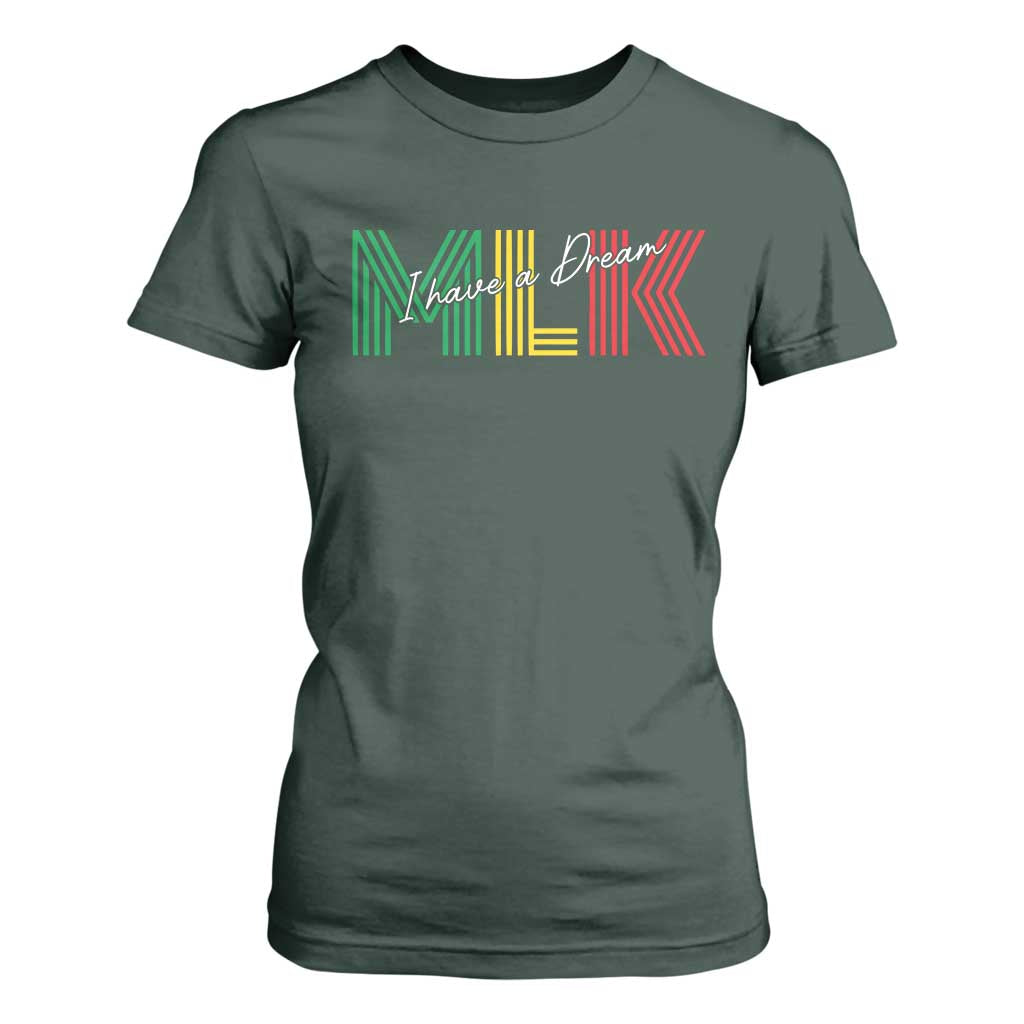 Martin Luther King Jr Day T Shirt For Women I Have A Dream Black History MLK