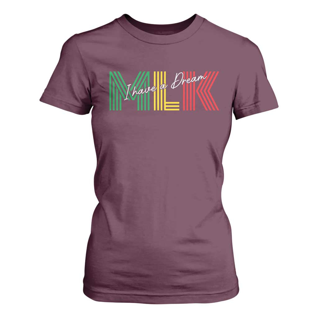 Martin Luther King Jr Day T Shirt For Women I Have A Dream Black History MLK
