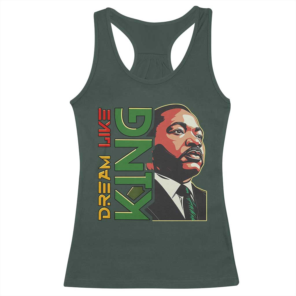 Martin Luther King Jr Racerback Tank Top Dream Like King Black History MLK Day