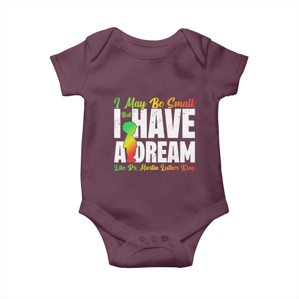 Martin Luther King Jr Baby Onesie I May Be Small But I Have A Dream Like King