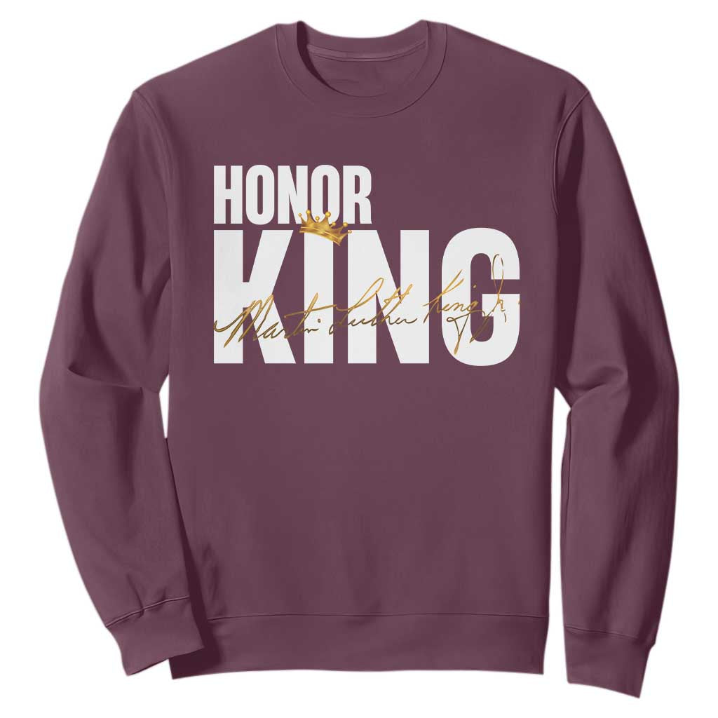 Martin Luther King Jr Day Sweatshirt Honoring The King MLK