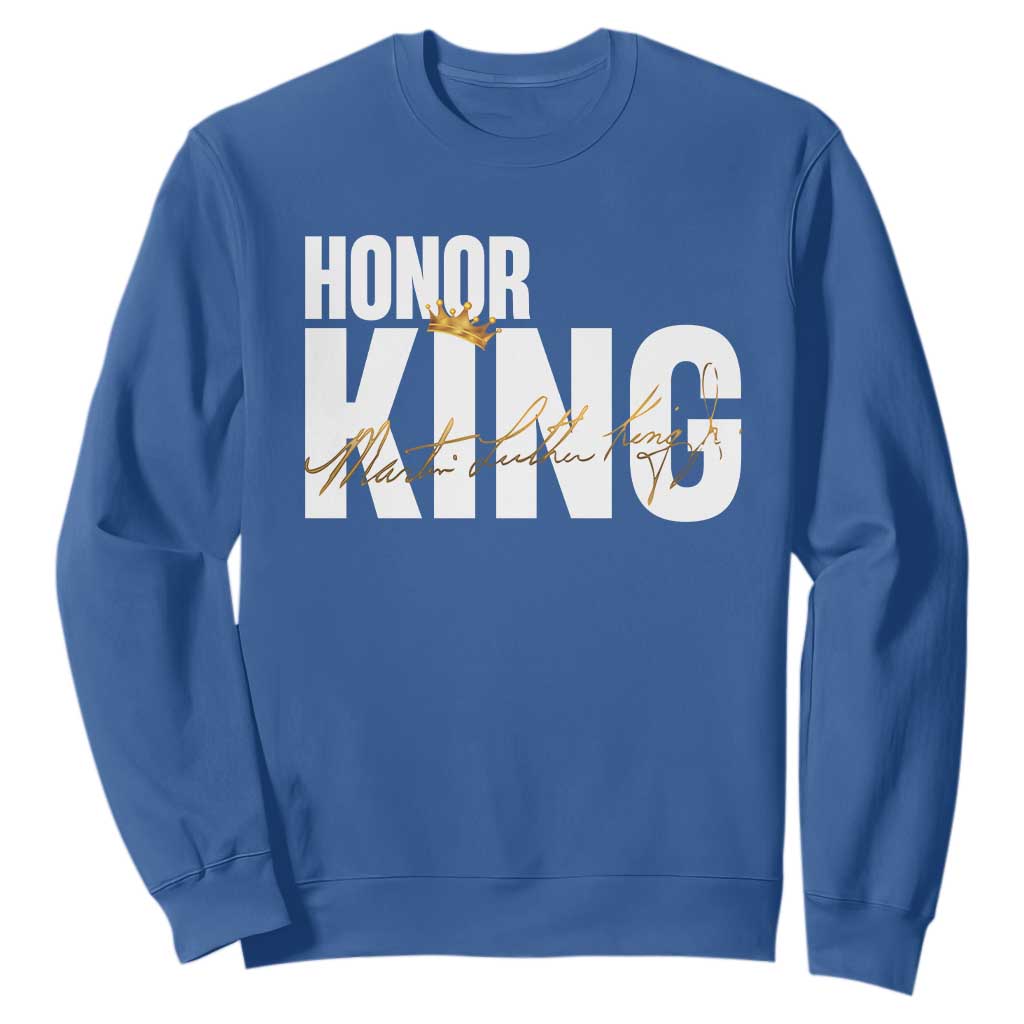 Martin Luther King Jr Day Sweatshirt Honoring The King MLK