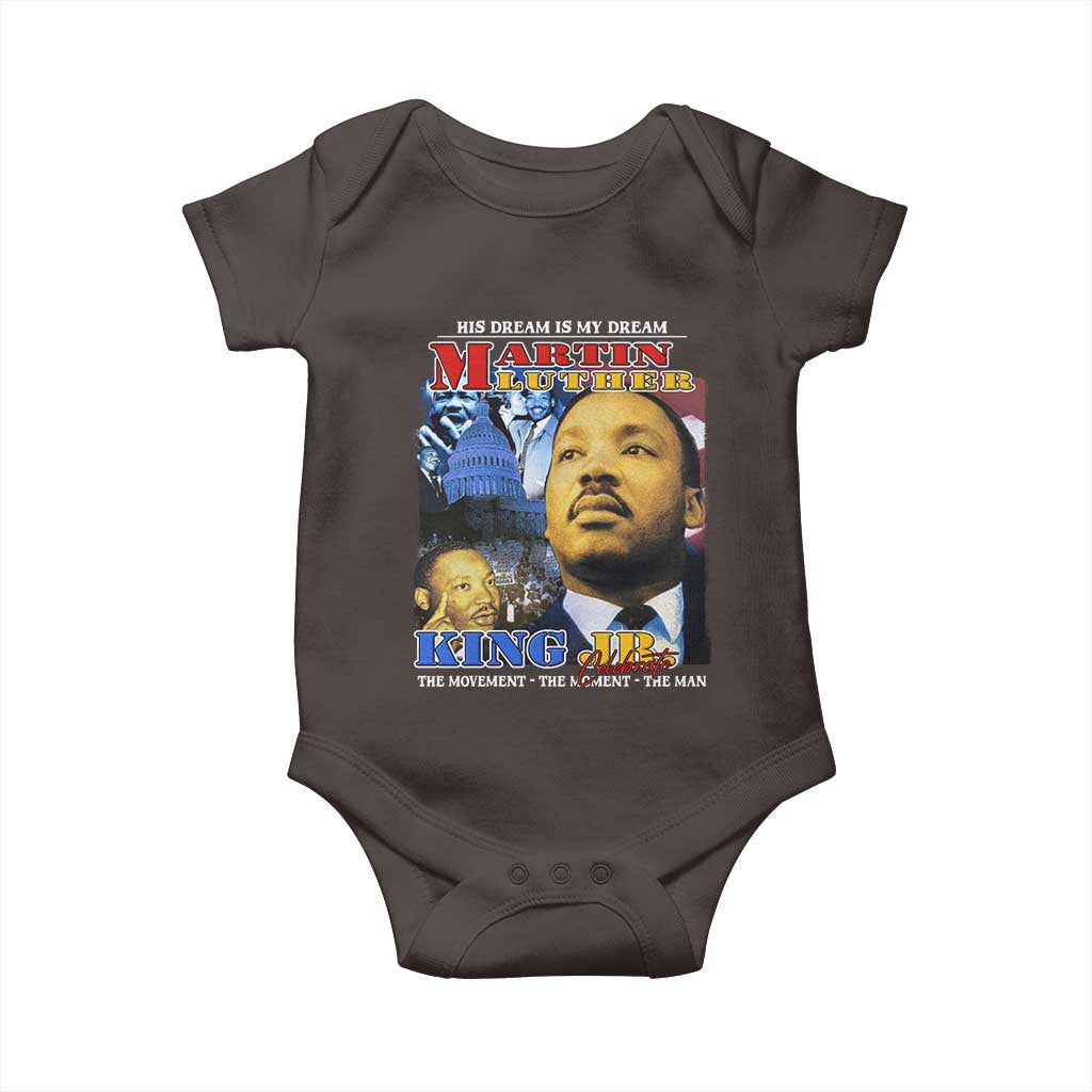 Martin Luther King Jr Baby Onesie His Dream Is My Dream American Flag Black History MLK Day