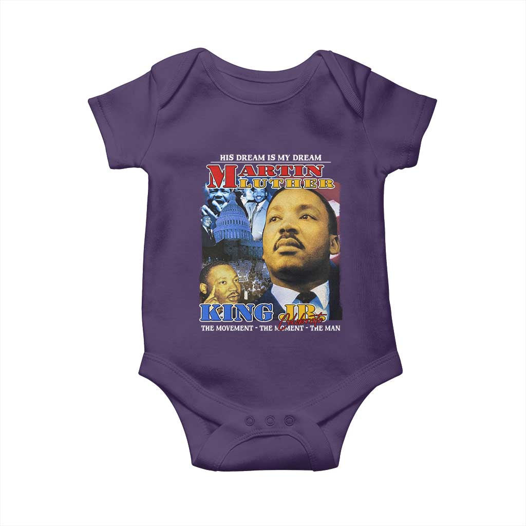 Martin Luther King Jr Baby Onesie His Dream Is My Dream American Flag Black History MLK Day
