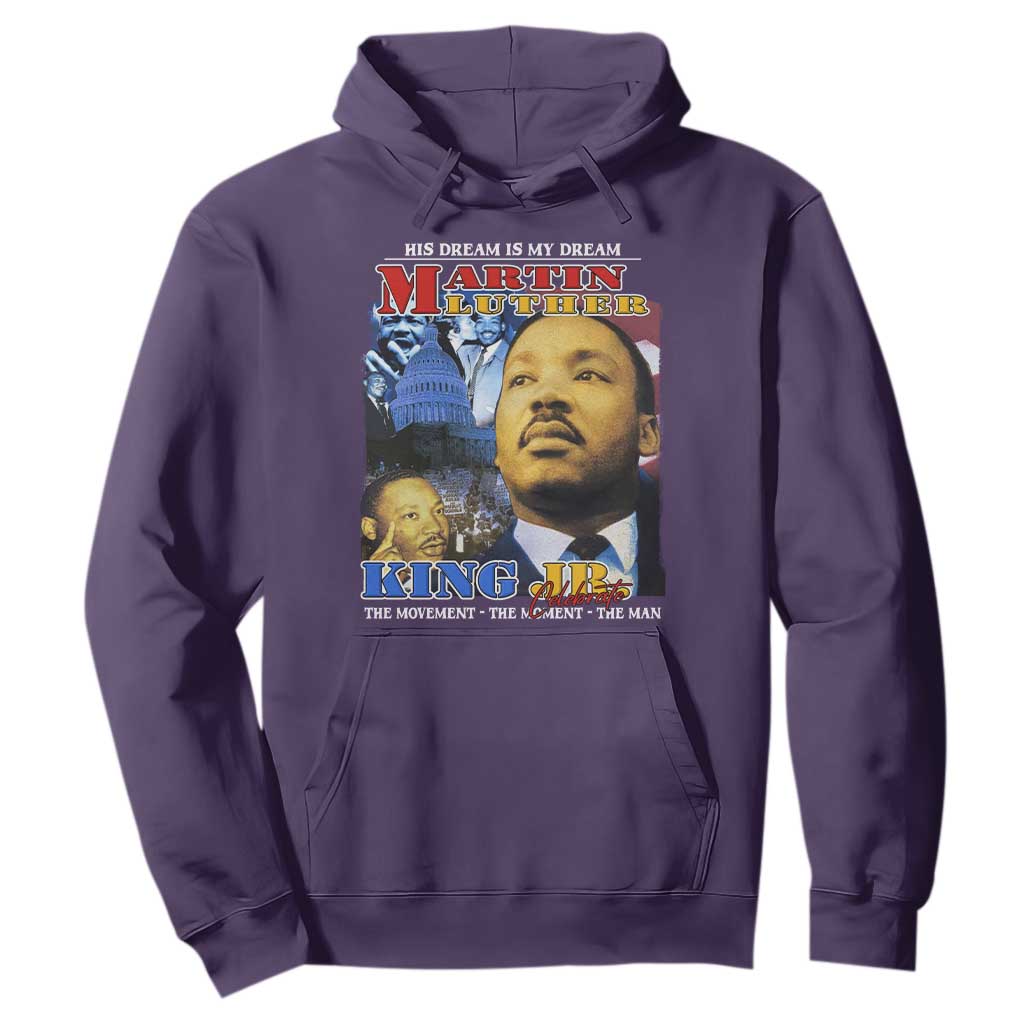 Martin Luther King Jr Hoodie His Dream Is My Dream American Flag Black History MLK Day