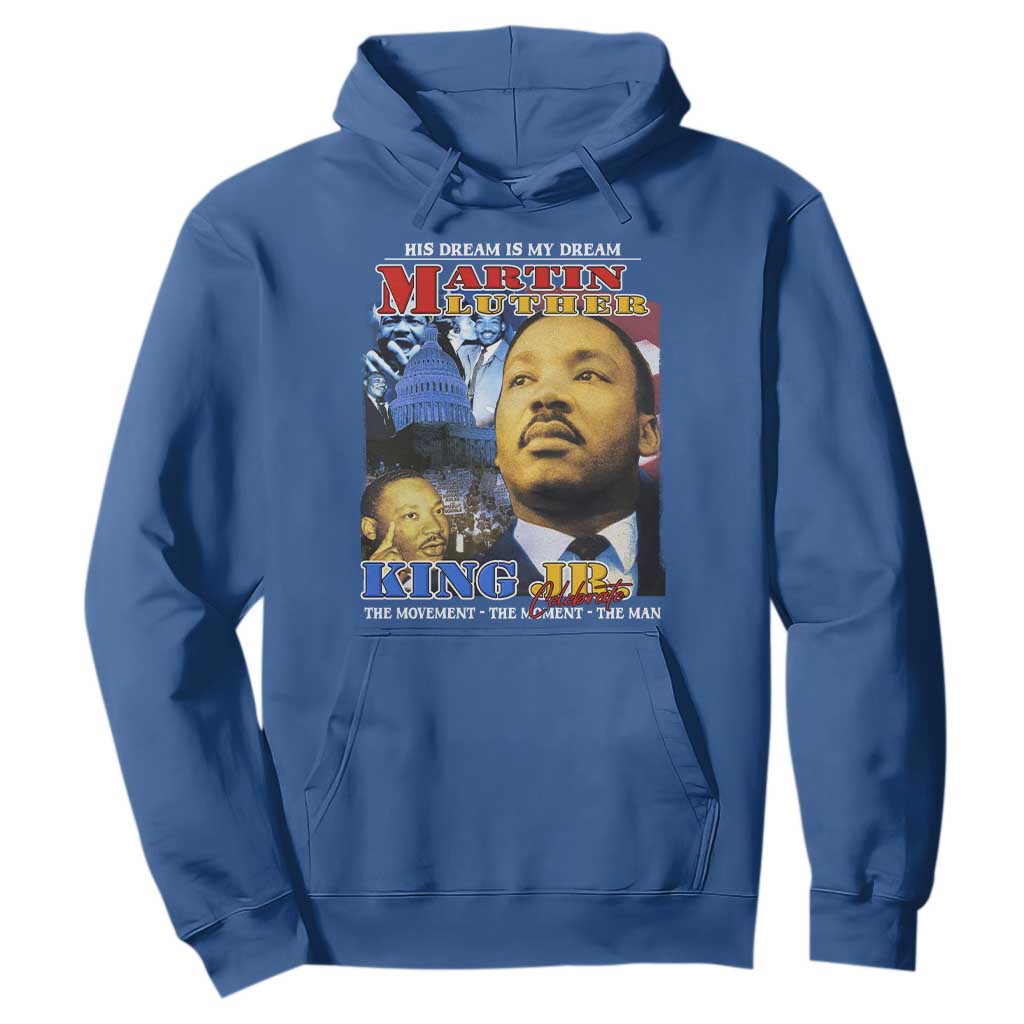Martin Luther King Jr Hoodie His Dream Is My Dream American Flag Black History MLK Day