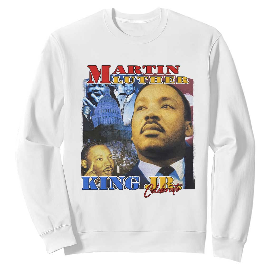 Martin Luther King Jr Sweatshirt His Dream Is My Dream American Flag Black History MLK Day