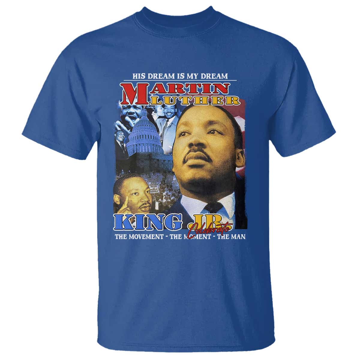Martin Luther King Jr T Shirt His Dream Is My Dream American Flag Black History MLK Day