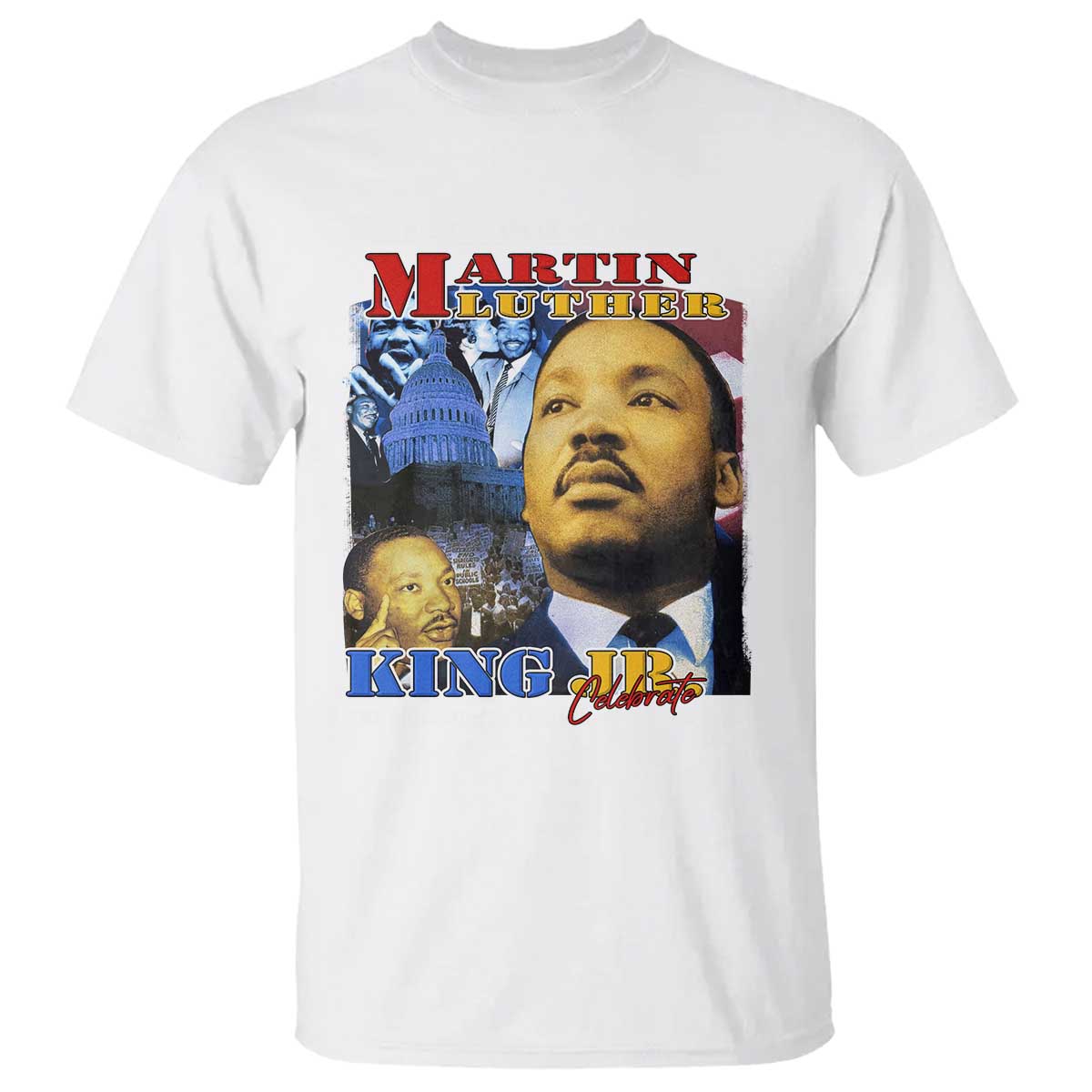 Martin Luther King Jr T Shirt His Dream Is My Dream American Flag Black History MLK Day