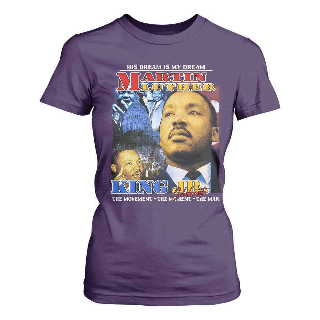 Martin Luther King Jr T Shirt For Women His Dream Is My Dream American Flag Black History MLK Day