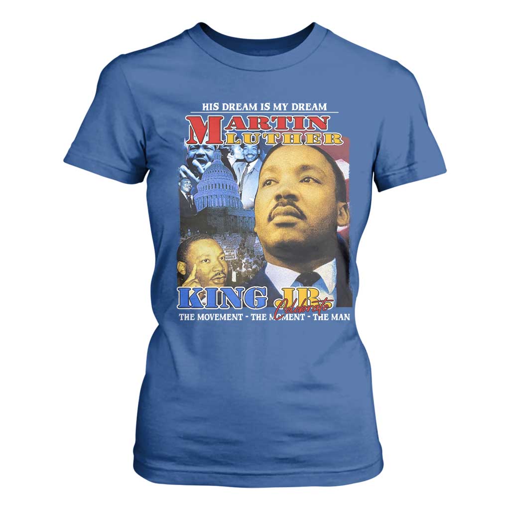 Martin Luther King Jr T Shirt For Women His Dream Is My Dream American Flag Black History MLK Day