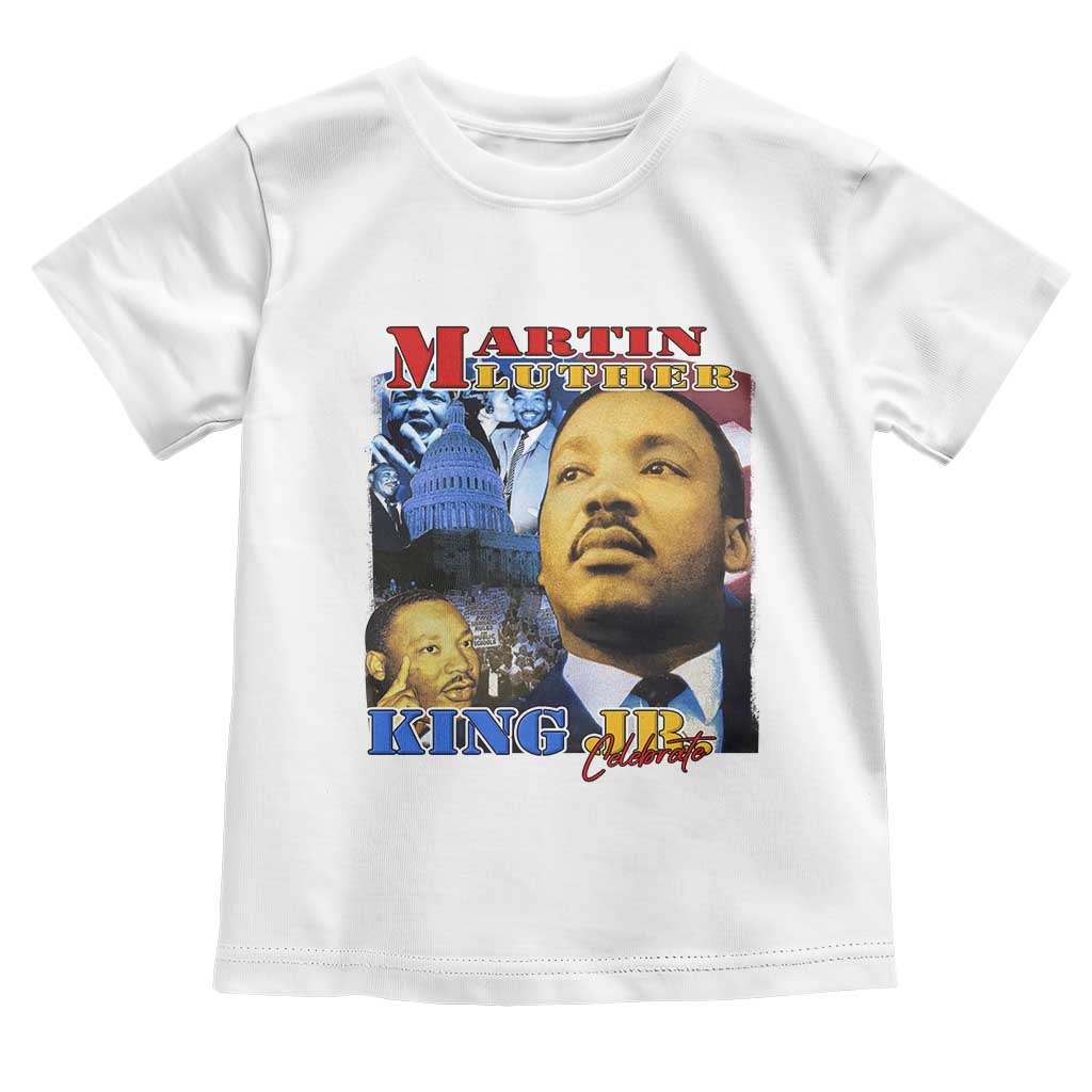 Martin Luther King Jr Toddler T Shirt His Dream Is My Dream American Flag Black History MLK Day
