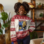 Martin Luther King Jr Ugly Christmas Sweater His Dream Is My Dream American Flag MLK Day Black HIstory