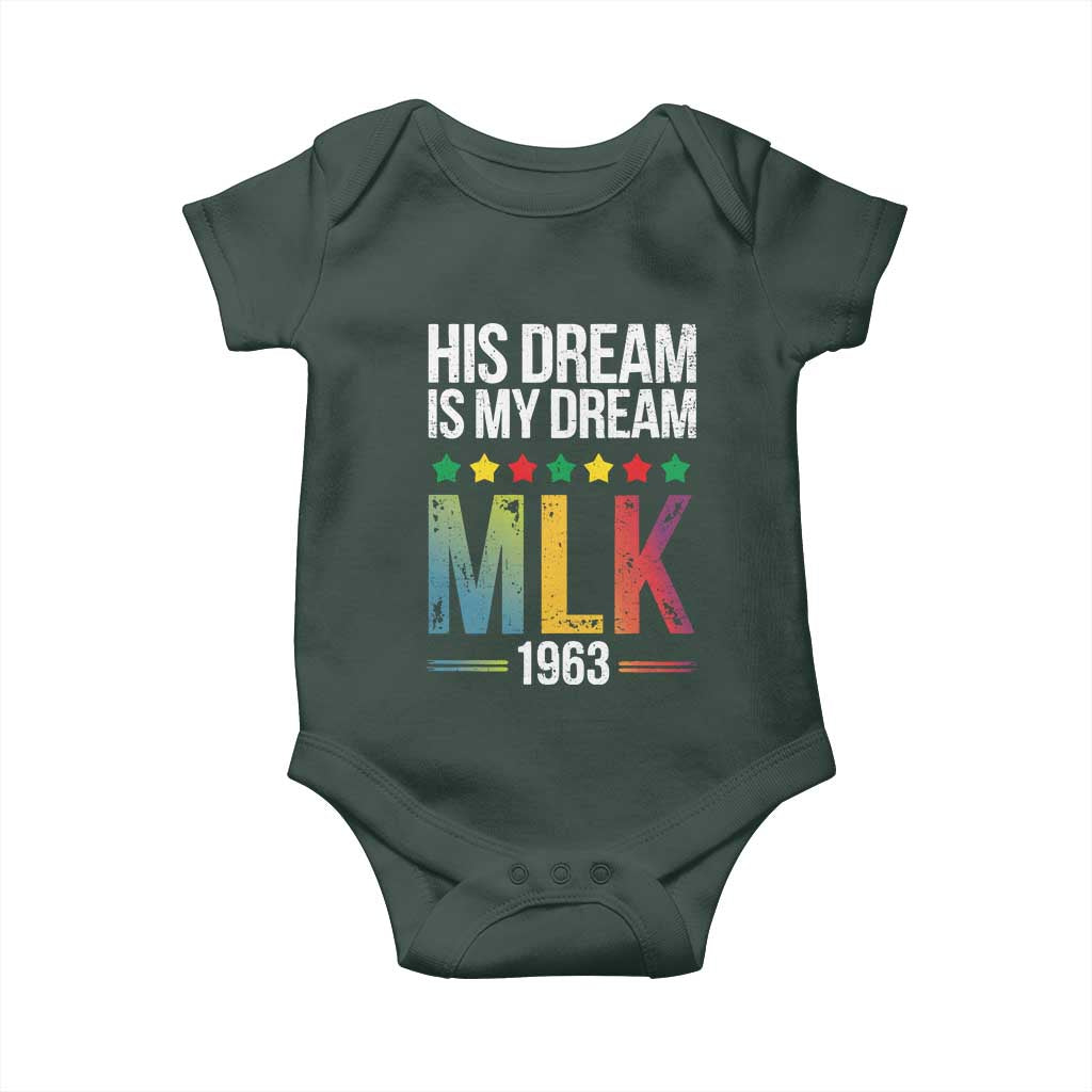 Martin Luther King Jr Baby Onesie His Dream Is My Dream 1963 Black History Pride