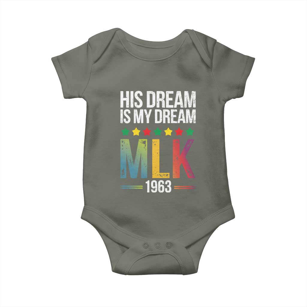 Martin Luther King Jr Baby Onesie His Dream Is My Dream 1963 Black History Pride
