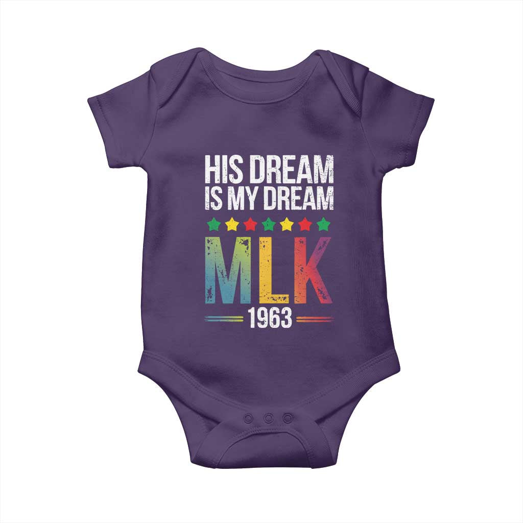 Martin Luther King Jr Baby Onesie His Dream Is My Dream 1963 Black History Pride
