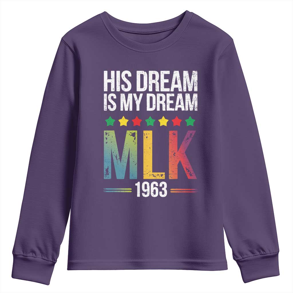 Martin Luther King Jr Youth Sweatshirt His Dream Is My Dream 1963 Black History Pride