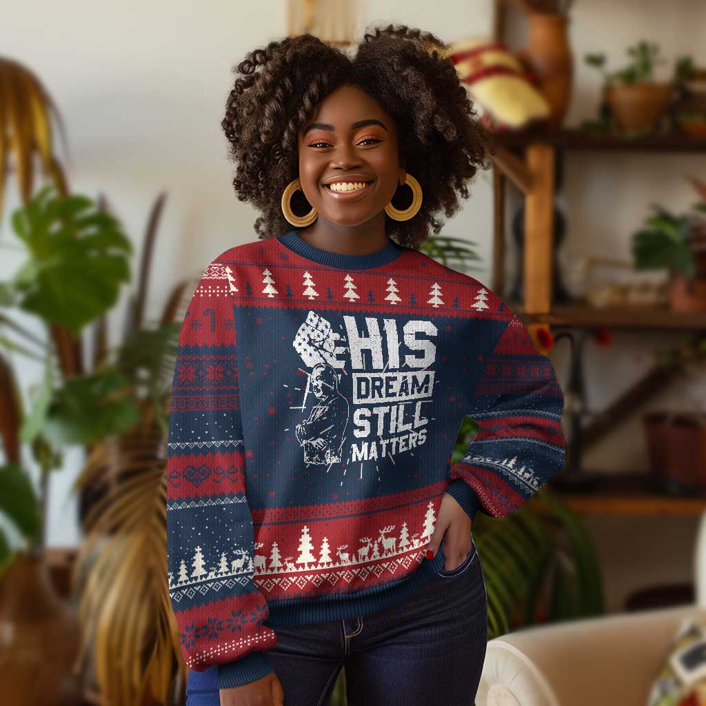 Martin Luther King Jr Ugly Christmas Sweater His Dream Still Matters