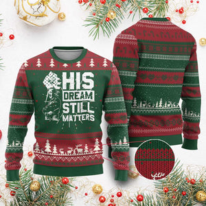 Martin Luther King Jr Ugly Christmas Sweater His Dream Still Matters