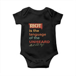 Martin Luther King Jr Baby Onesie A Riot Is The Language Of The Unheard MLK