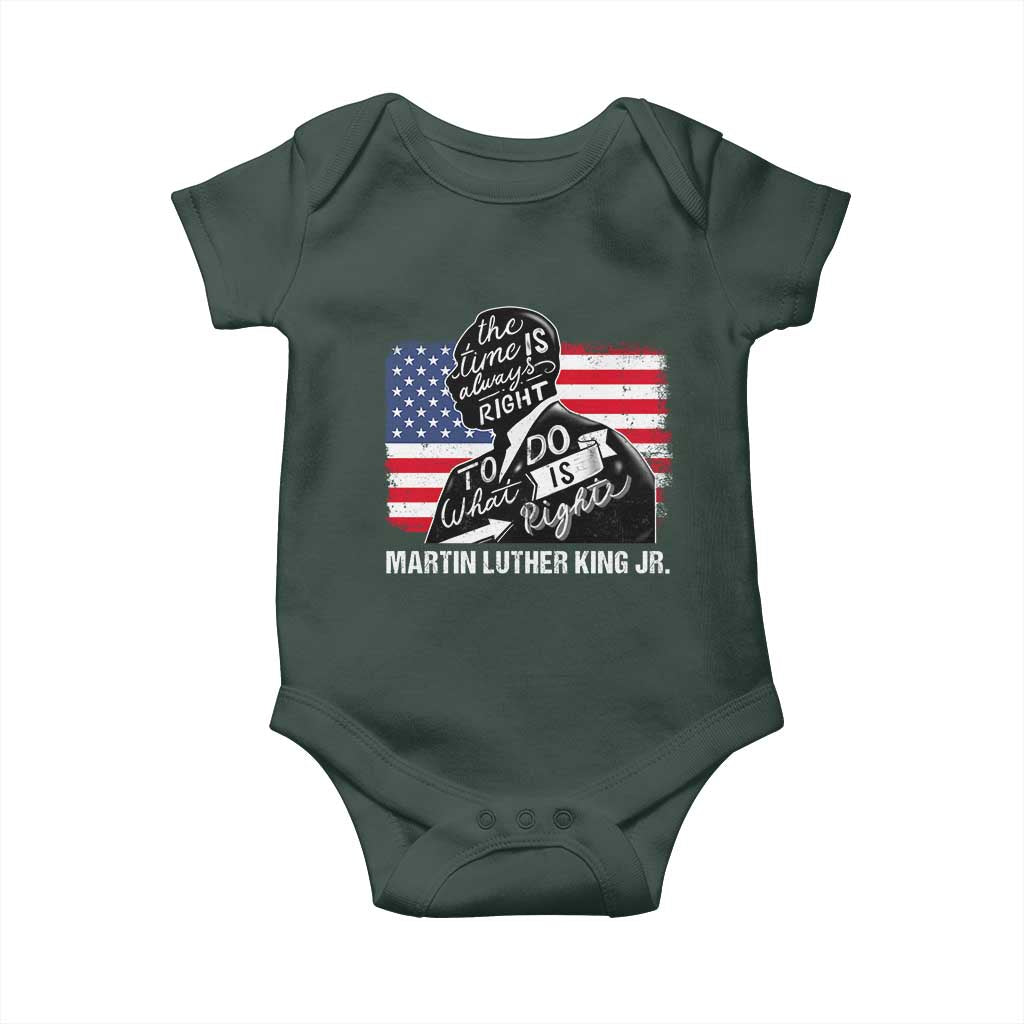 Martin Luther King Jr Baby Onesie The Time Is Always Right To Do What Is Right MLK Day