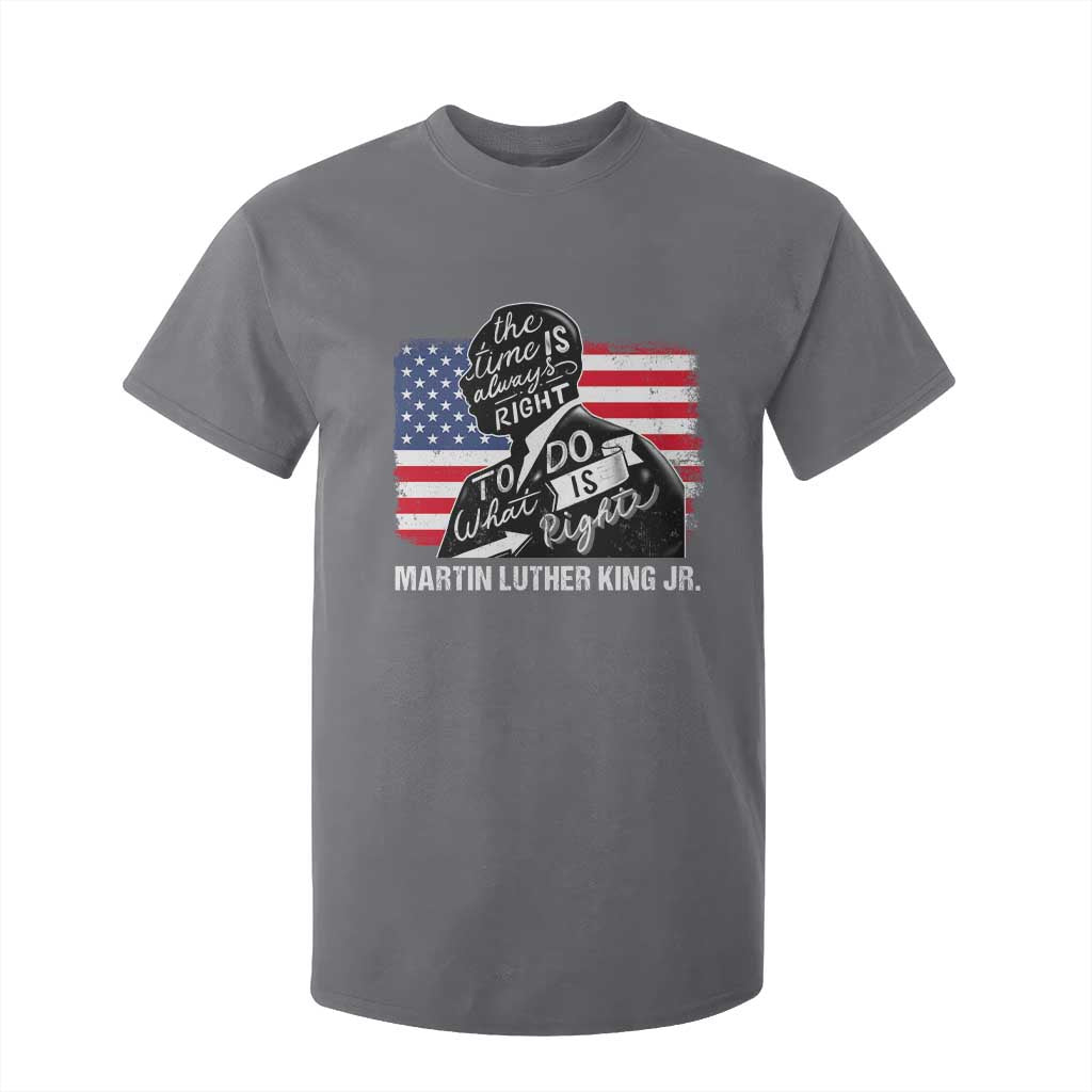Martin Luther King Jr T Shirt For Kid The Time Is Always Right To Do What Is Right MLK Day