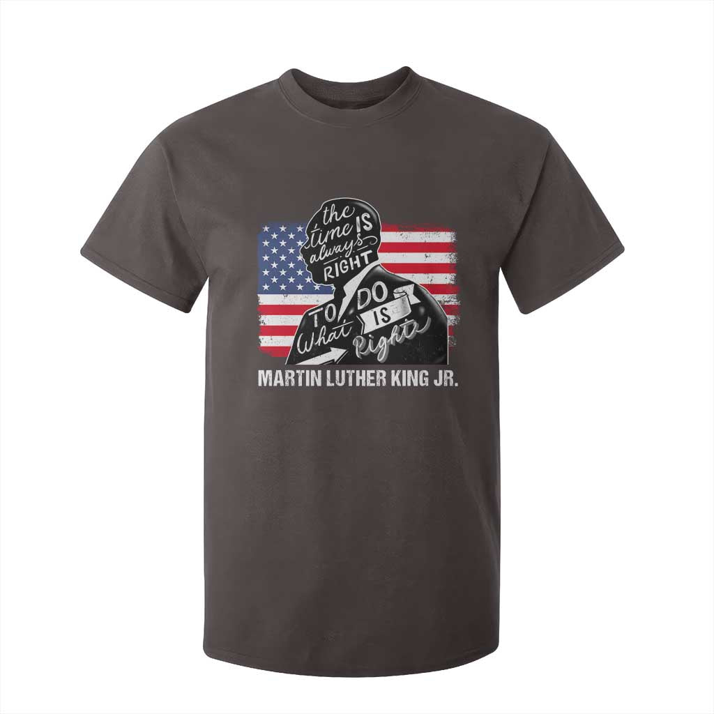 Martin Luther King Jr T Shirt For Kid The Time Is Always Right To Do What Is Right MLK Day