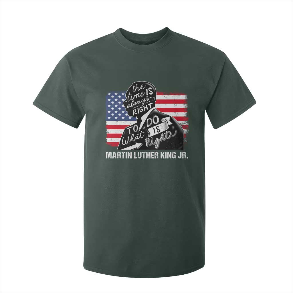 Martin Luther King Jr T Shirt For Kid The Time Is Always Right To Do What Is Right MLK Day
