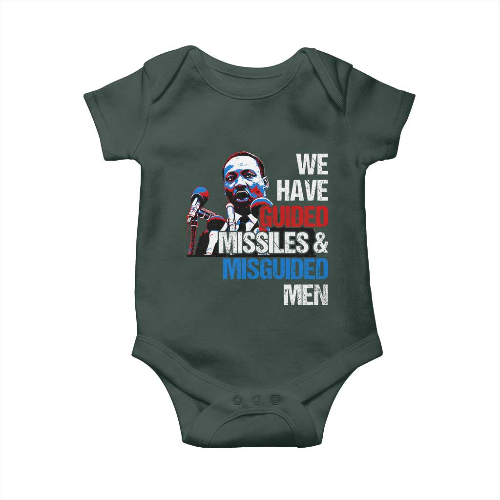 Martin Luther King Jr Baby Onesie We Have Guided Missiles And Misguided Men MLK