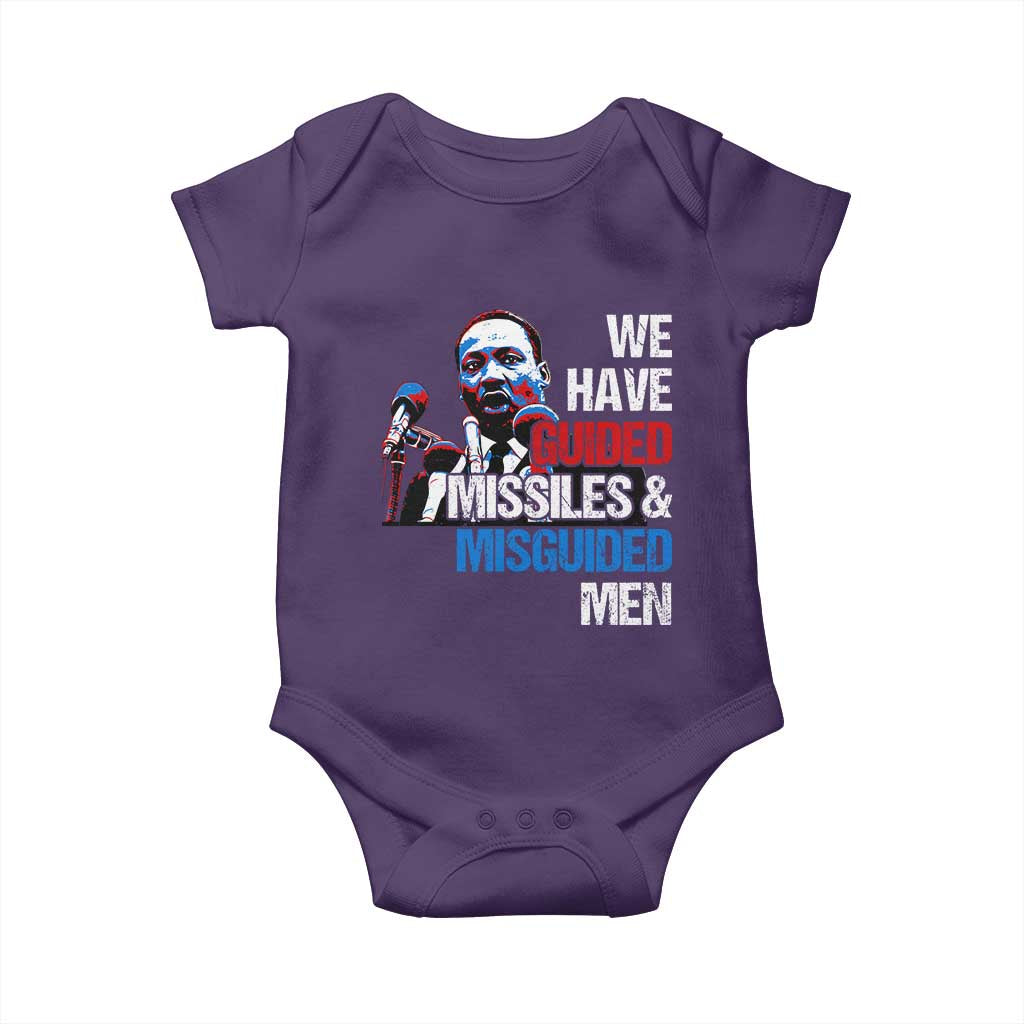 Martin Luther King Jr Baby Onesie We Have Guided Missiles And Misguided Men MLK