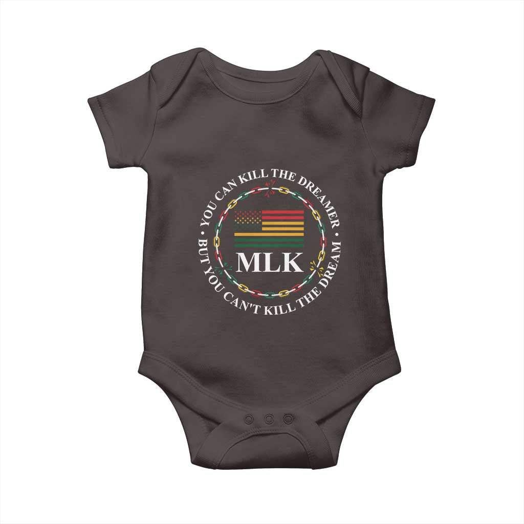 Martin Luther King Jr Baby Onesie You Can Kill The Dreamer But You Can't Kill The Dream MLK