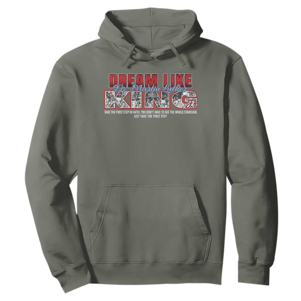Martin Luther King Jr Hoodie Just Take The First Step MLK Day