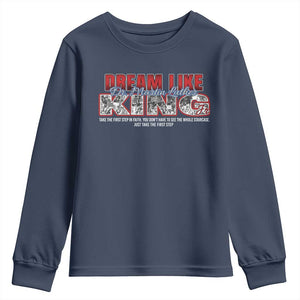 Martin Luther King Jr Youth Sweatshirt Just Take The First Step MLK Day