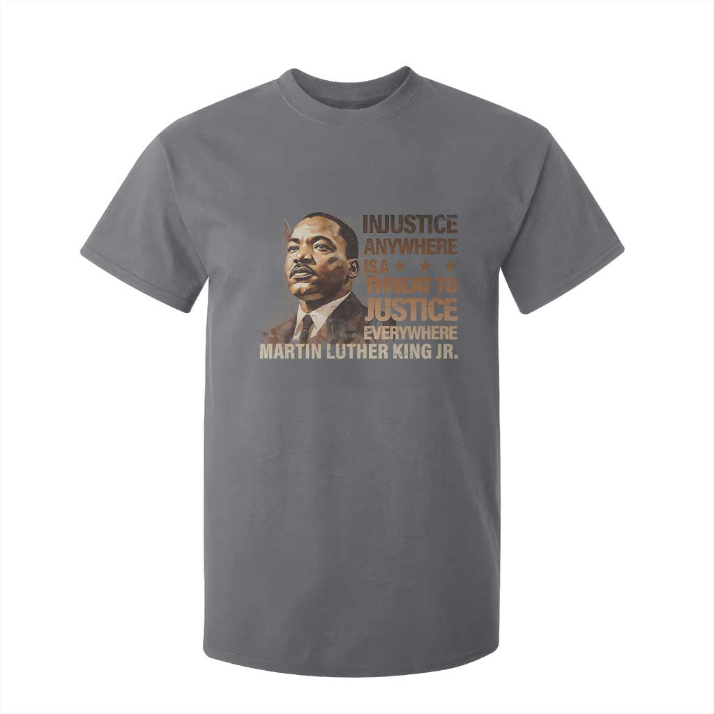Martin Luther King Jr T Shirt For Kid Injustice Anywhere Is A Threat To Justice Everywhere MLK Day