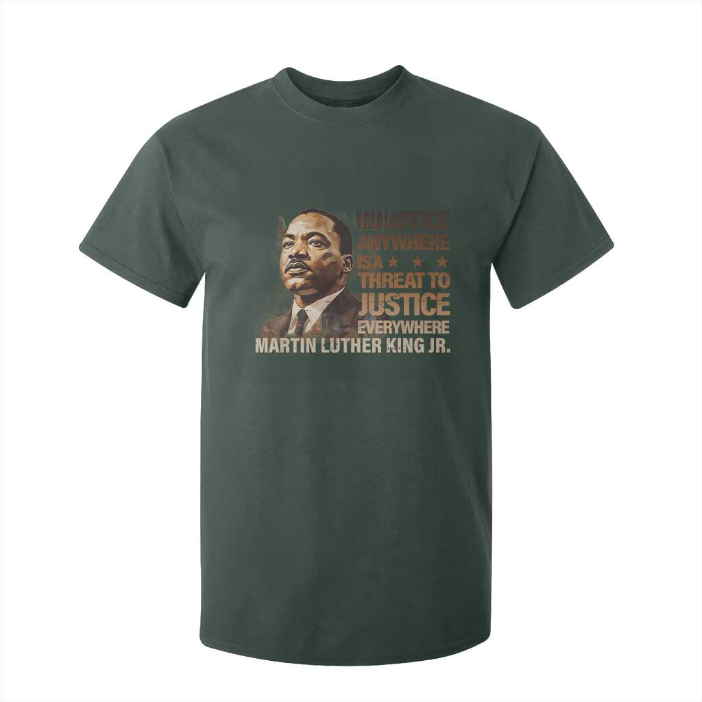 Martin Luther King Jr T Shirt For Kid Injustice Anywhere Is A Threat To Justice Everywhere MLK Day