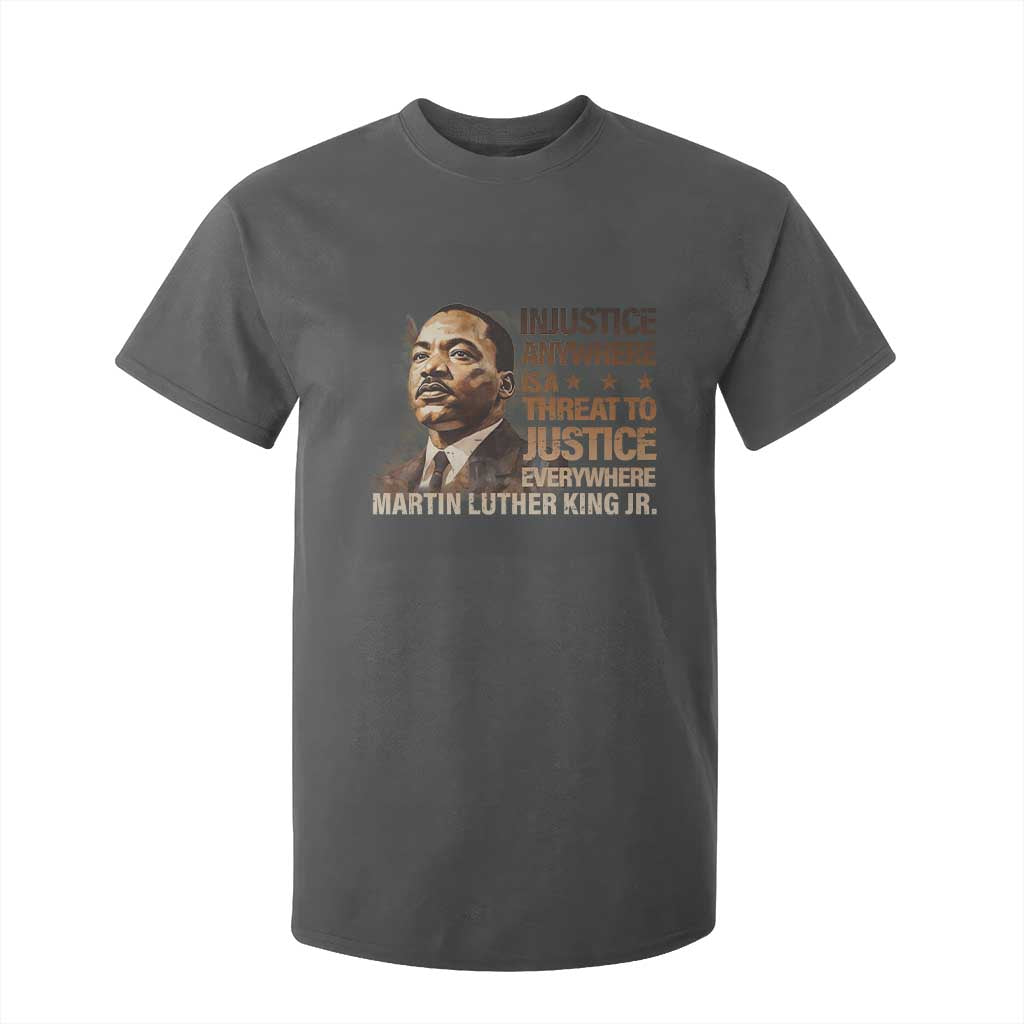 Martin Luther King Jr T Shirt For Kid Injustice Anywhere Is A Threat To Justice Everywhere MLK Day