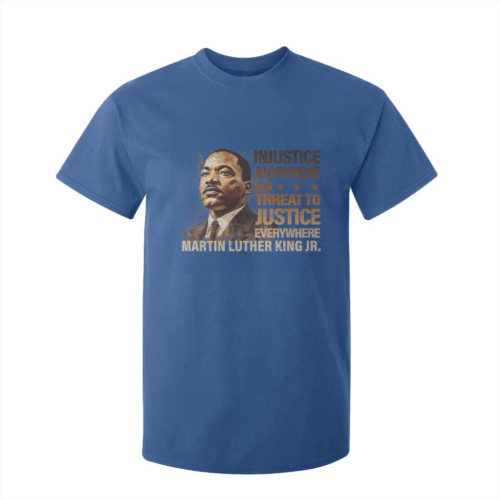 Martin Luther King Jr T Shirt For Kid Injustice Anywhere Is A Threat To Justice Everywhere MLK Day