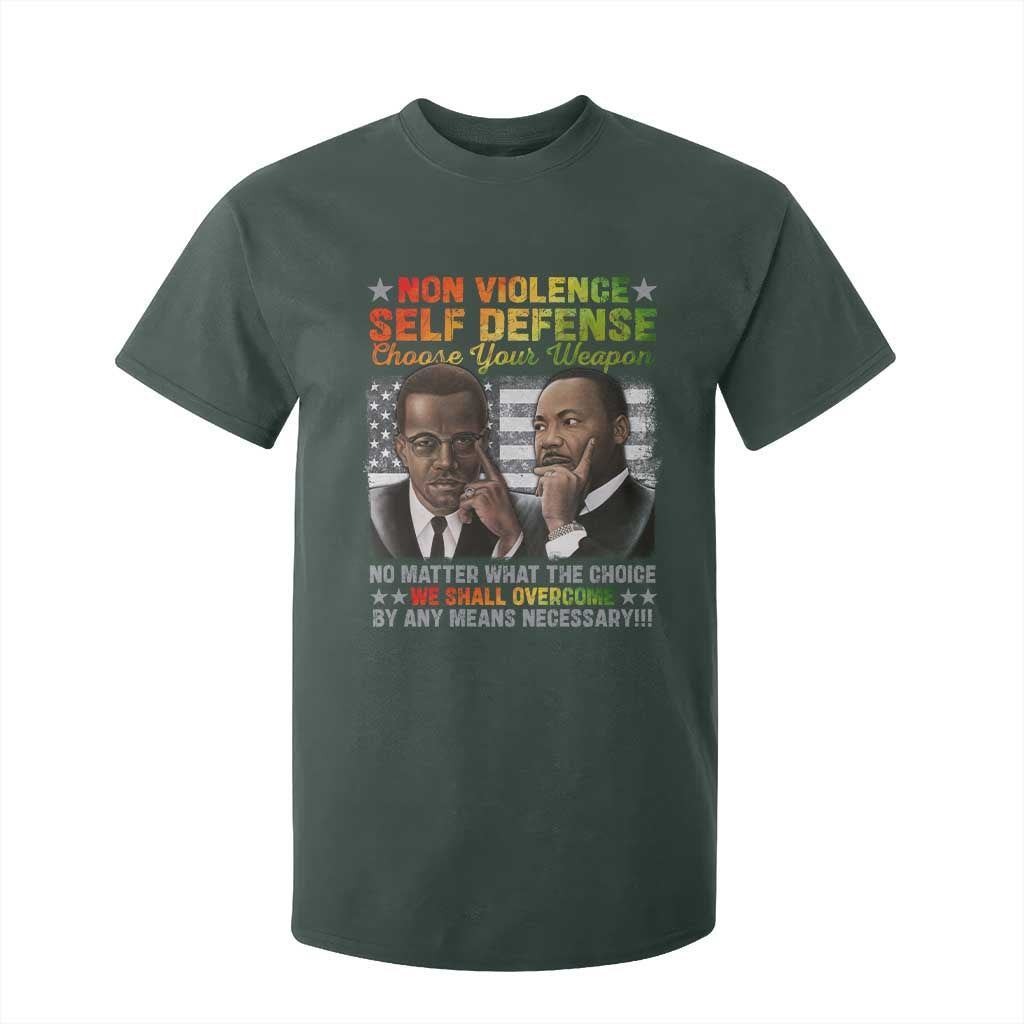 Malcolm X Martin Luther King Jr T Shirt For Kid Choose Your Weapon No Matter What The Choice