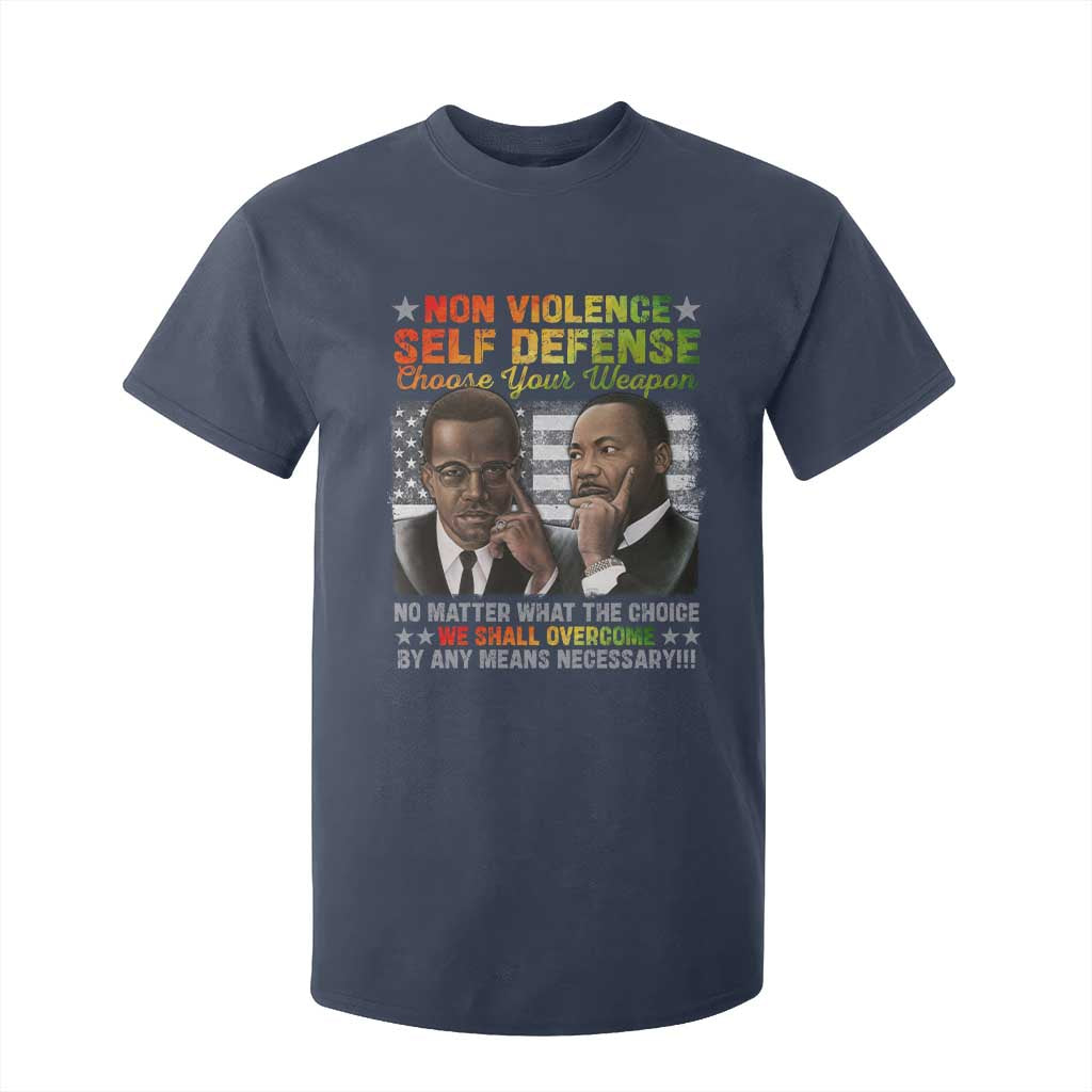 Malcolm X Martin Luther King Jr T Shirt For Kid Choose Your Weapon No Matter What The Choice