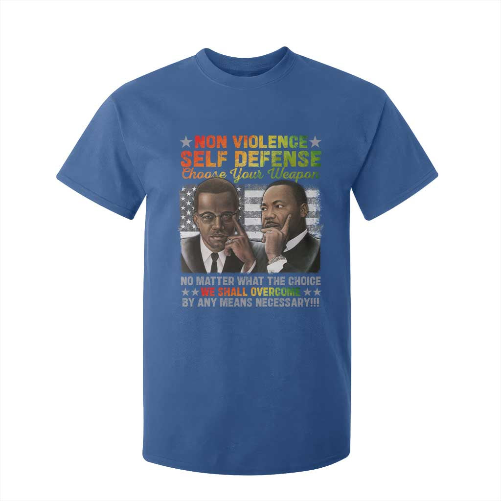 Malcolm X Martin Luther King Jr T Shirt For Kid Choose Your Weapon No Matter What The Choice