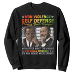 Malcolm X Martin Luther King Jr Sweatshirt Choose Your Weapon No Matter What The Choice