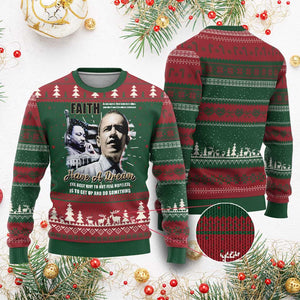 Obama MLK Martin Luther King Jr Ugly Christmas Sweater