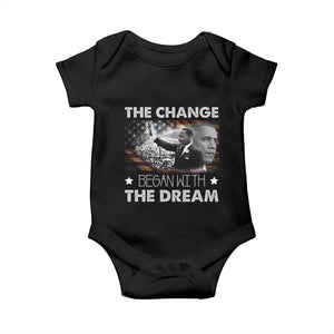 MLK Obama Baby Onesie The Change Began With The Dream