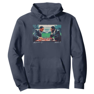 Malcolm X Martin Luther King Jr Hoodie Playing Chess White House Black History