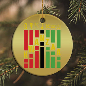 7 Principles Of Kwanzaa Christmas Ornament African American Christmas
