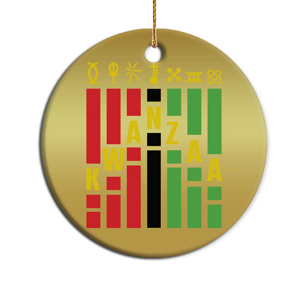 7 Principles Of Kwanzaa Christmas Ornament African American Christmas