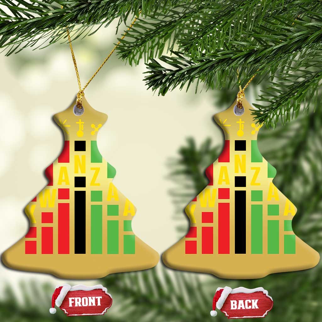 7 Principles Of Kwanzaa Christmas Ornament African American Christmas